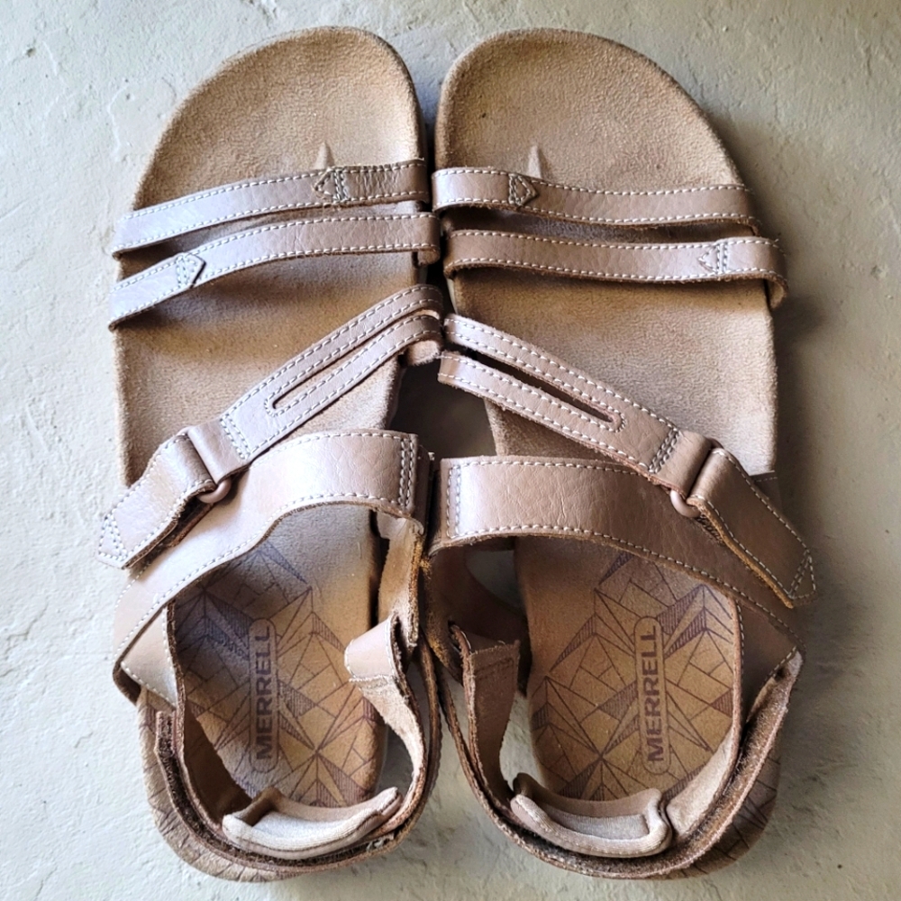 Merrell Sandspur Tan Sandals Women 8